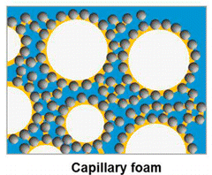 Using Capillary Foams to Recover Spilled Oil
