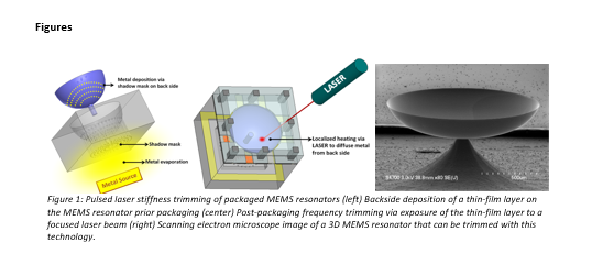 Stiffness Trimming of High Q MEMS Clocks and Oscillators