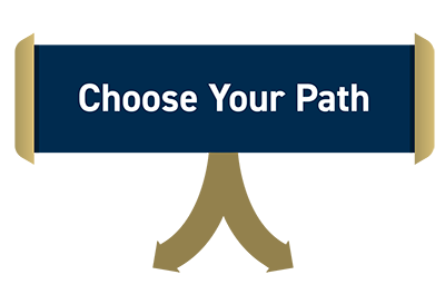graphic with text choose your path